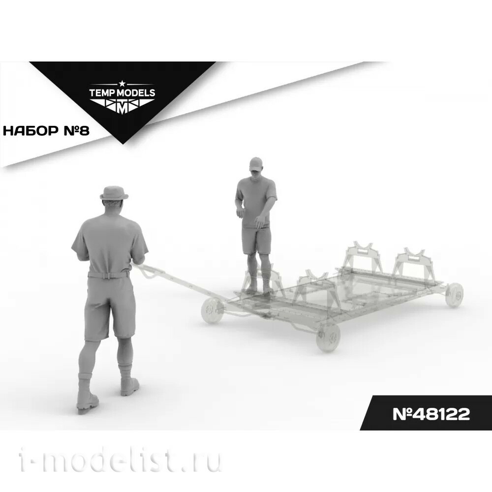 48122 TEMP MODELS 1/48 Техники ВКС РФ (Сирия) 2 шт. Набор №8