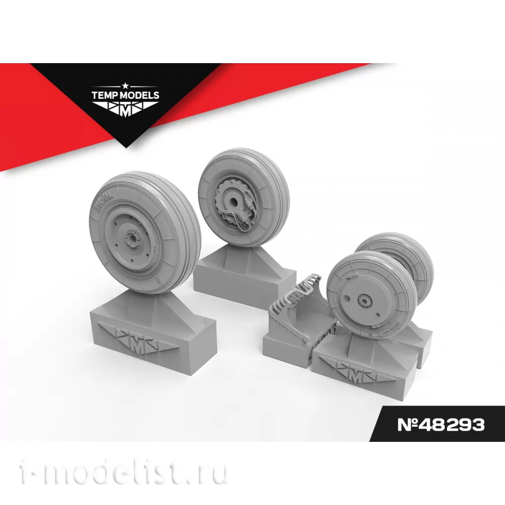 48293 TEMP MODELS 1/48 Колеса шасси МiGG-29 СМТ