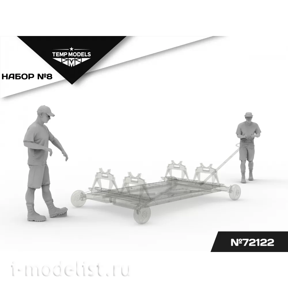 72122 TEMP MODELS 1/72 Техники ВКС РФ (Сирия) 2 шт. Набор №8