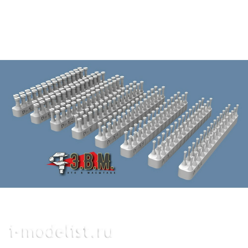 RS35030 E. V. M. 1/35 Cylindrical head screw D = 0.6 mm