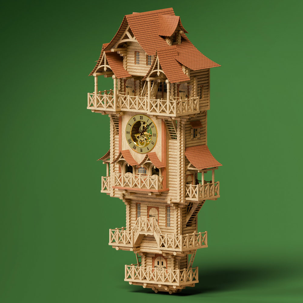 7007 SVmodel 1/35 Деревянные часы 