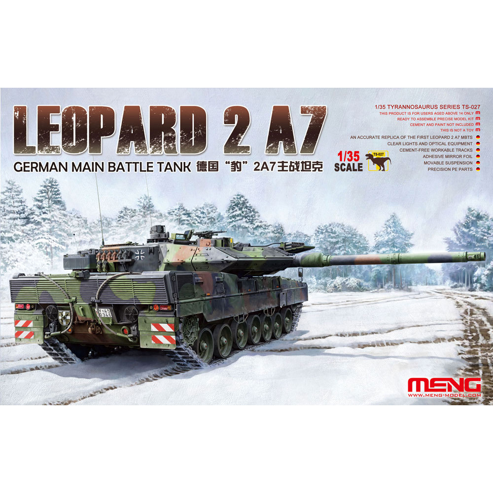 TS-027 Meng 1/35 GERMAN MAIN BATTLE TANK LEOPARD 2 A7