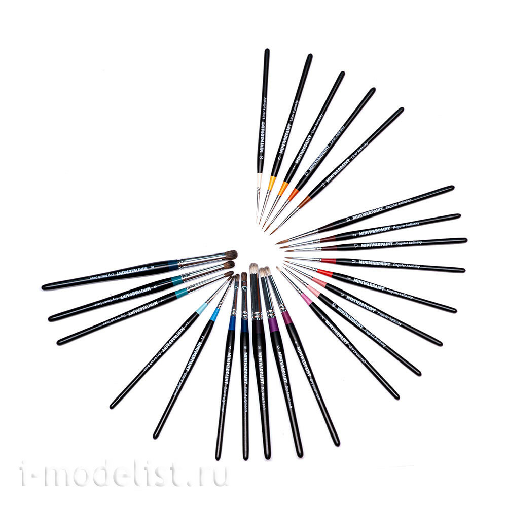 T-039 MiniWarPaint Brush series Drybrush Soft No.3