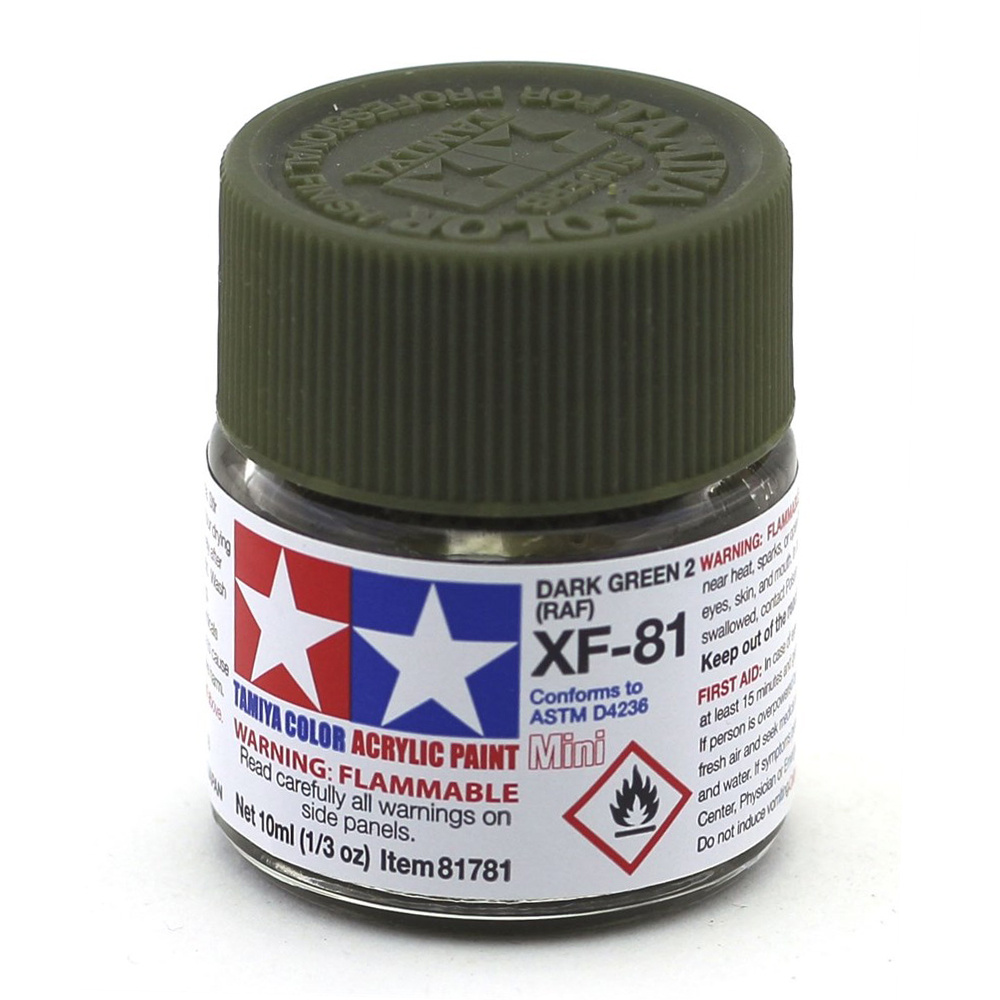 81781 Tamiya XF-81 Dark Green 2 Raf (Dark green 2 Raf) Acrylic paint
