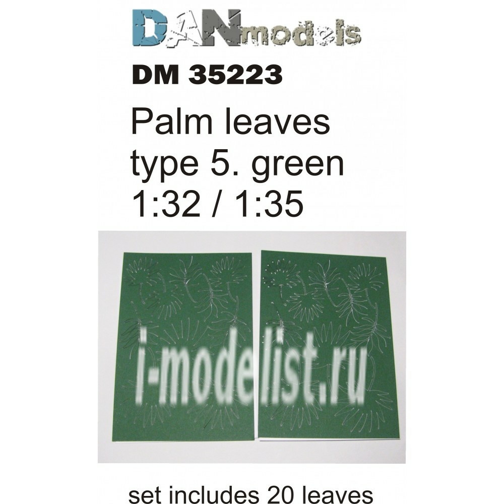 DM35223 DANmodel 1/35 green palm leaf Set