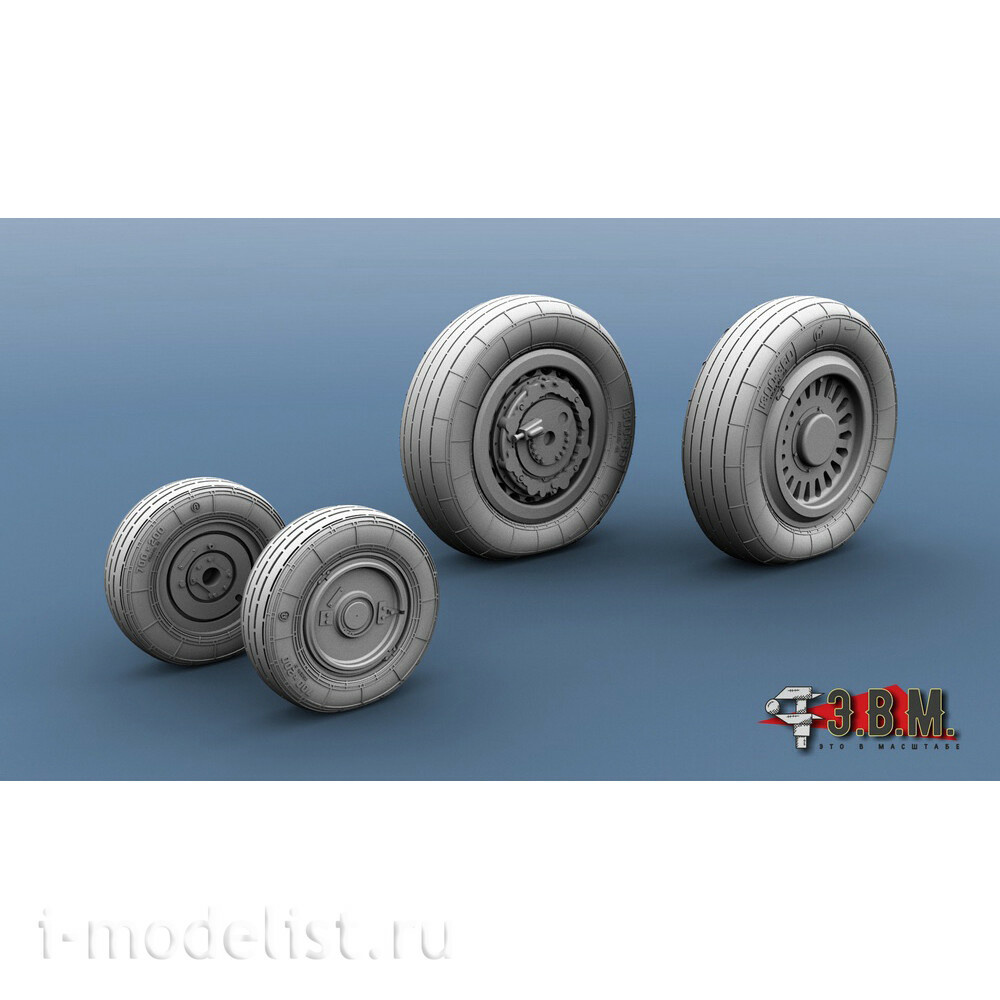 RS48012 E.V.M. 1/48 Wheels chassis (Type 2) for MiGG-25