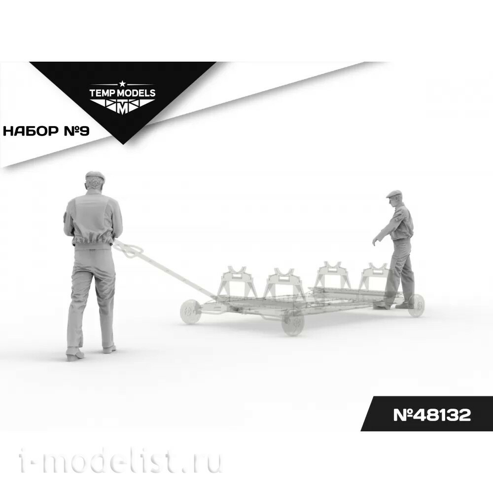 48132 TEMP MODELS 1/48 Техники ВКС РФ. 2 шт. Набор № 9