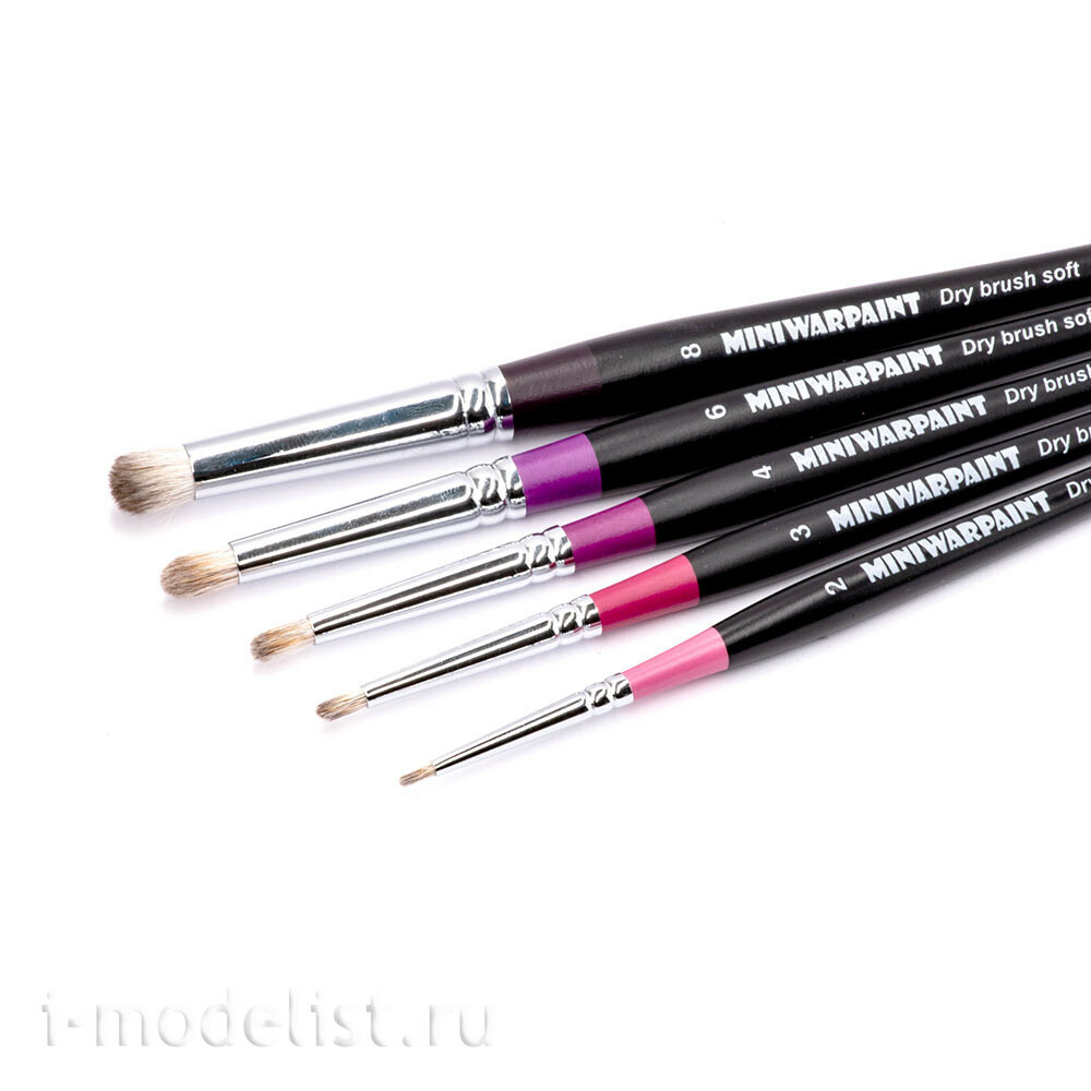 T-039 MiniWarPaint Brush series Drybrush Soft No.3