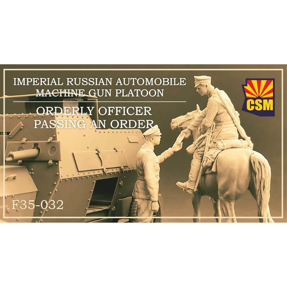 F35-032 Copper State Models 1/35 Офицер-ординарец российского автомобильного взвода, передающий приказ