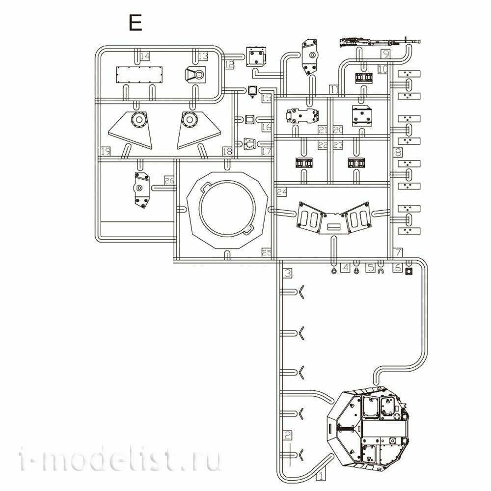 PH35024 Zimi Model 1/35 Боевая машина пехfromы Объект-693