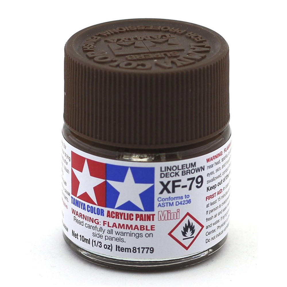 81779 Tamiya XF-79 Lino Deck Brown Acrylic paint