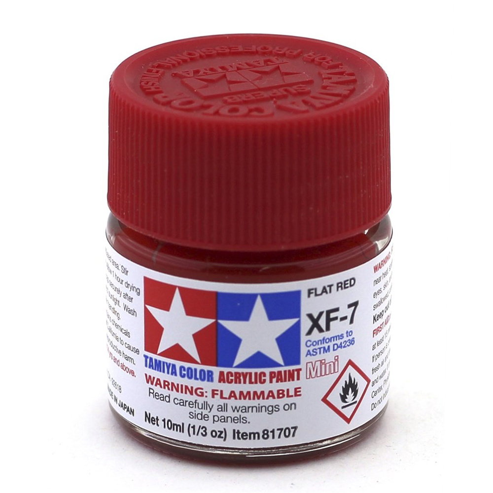 81707 Tamiya XF-7 Flat Red (matte Red) Acrylic paint