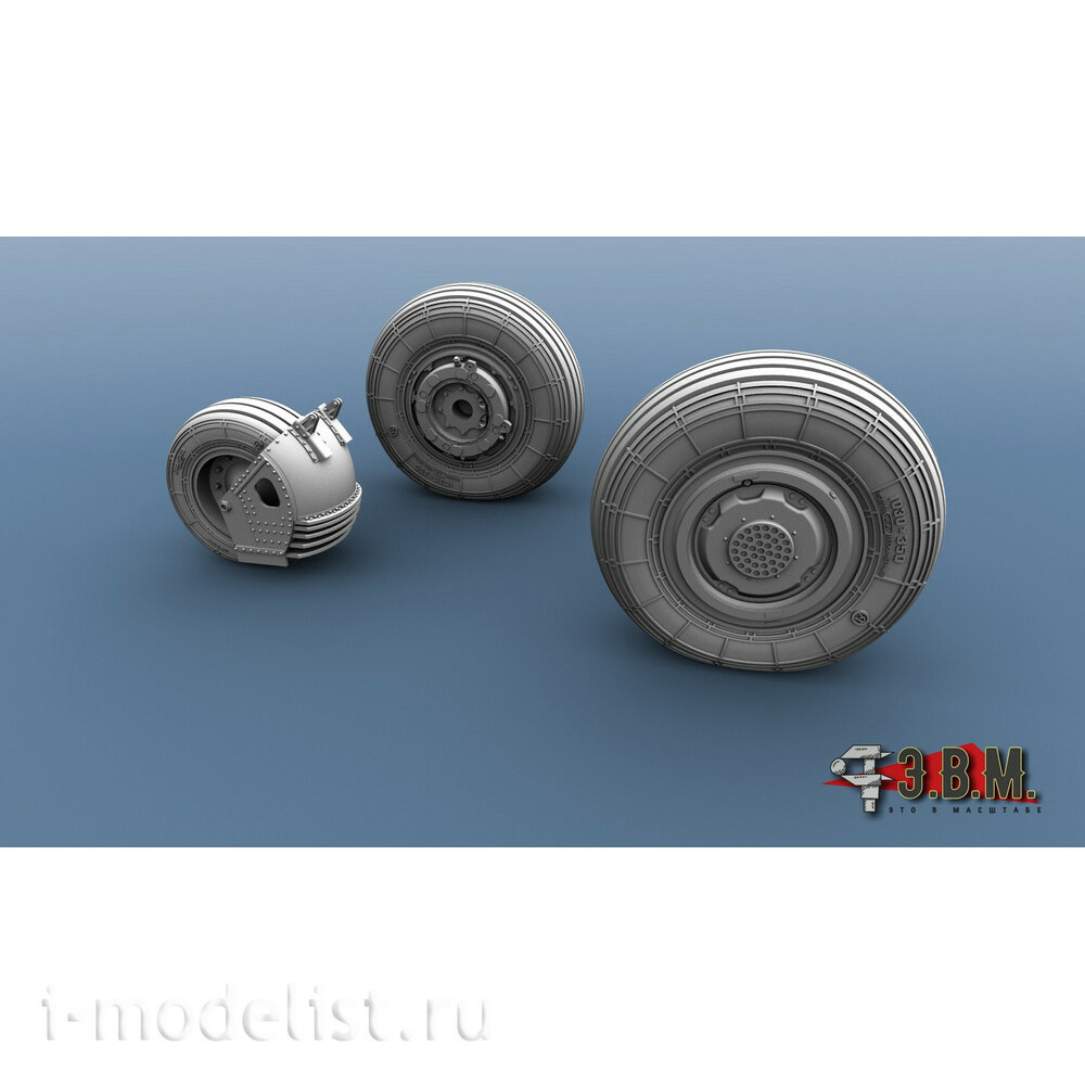 RS72015 E.V.M. 1/72 Landing Gear Wheels for С-27 CM/CM-3 Aircraft Model