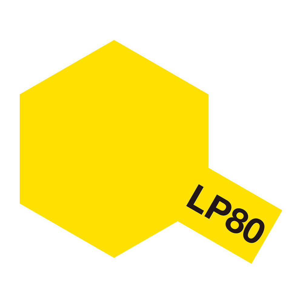 82180 Tamiya LP-80 FLAT YELLOW (MATTE YELLOW) paint, 10 ML.