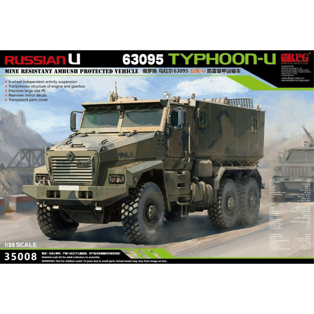 35008 RPG-MODEL 1/35 Armored car U-63095 TYPHOON-U