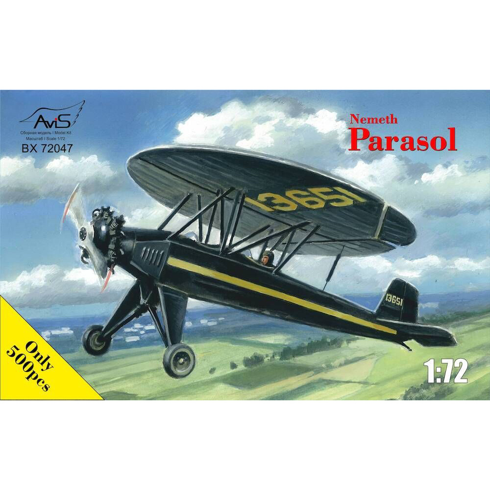 72047 Avis 1/72 Nemeth Parasol Aircraft