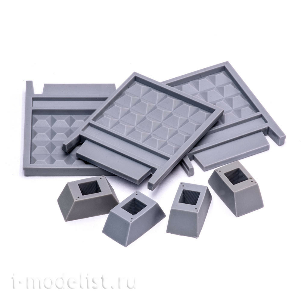 S-172 MiniWarPaint Sectional fence BY-2 size XS (3 panels + 4 supports)