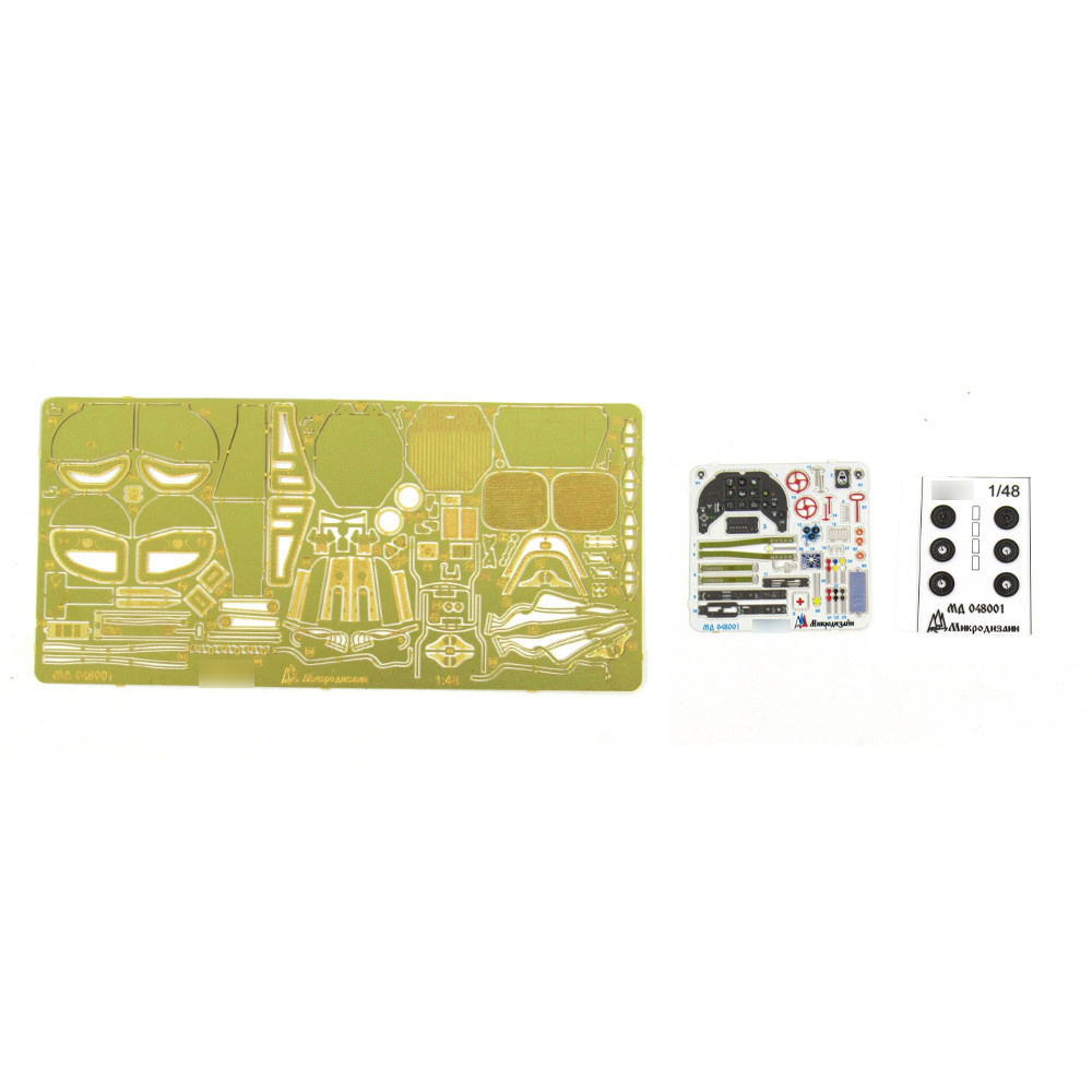 048001 Microdesign 1/48 Photo Etching Kit for Yak-3 color (Zvezda)