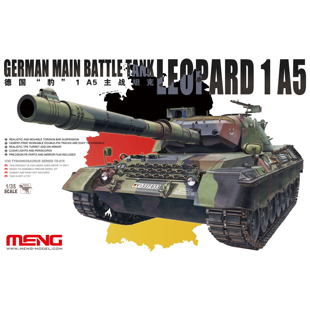 TS-015 Meng 1/35 GERMAN MAIN BATTLE TANK LEOPARD 1 A5