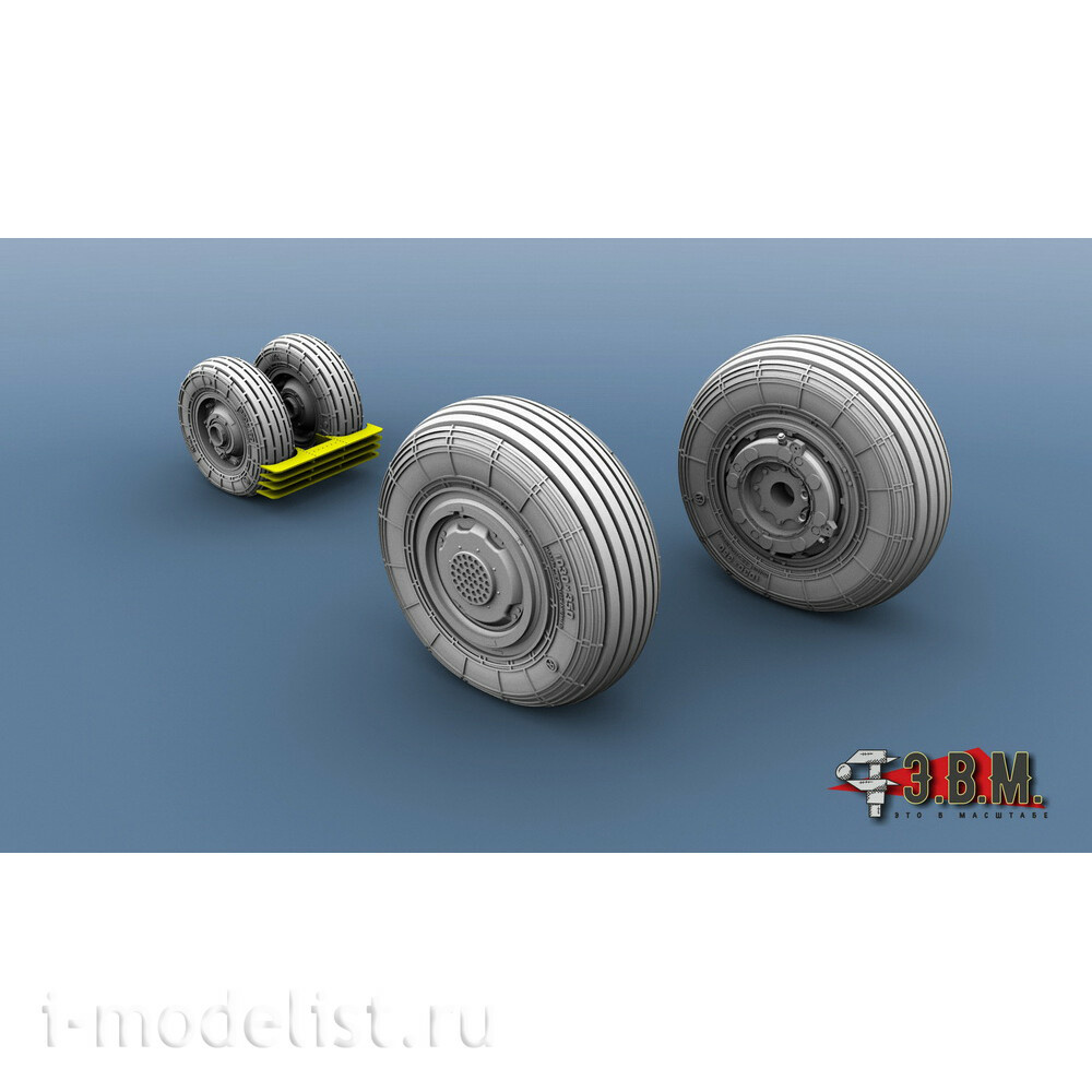 RS72008 E.V.M. 1/72 Landing Gear Wheels for С-33 aircraft model
