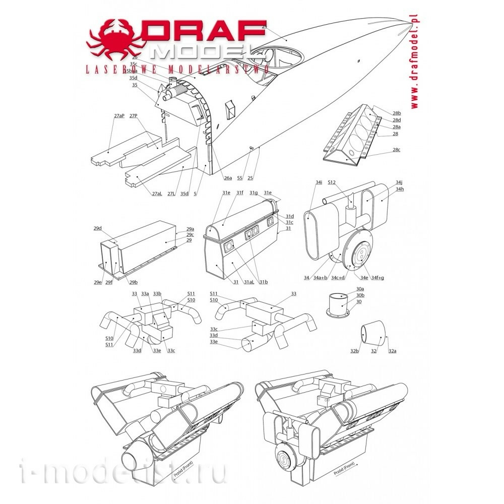 DM1-2/20 Draf Model 1/25 Bristol F.2B Fighter