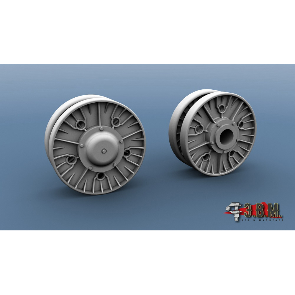 RS35188 Э.В.М. 1/35 Катки поздние для Ис-2 (3D-печать)