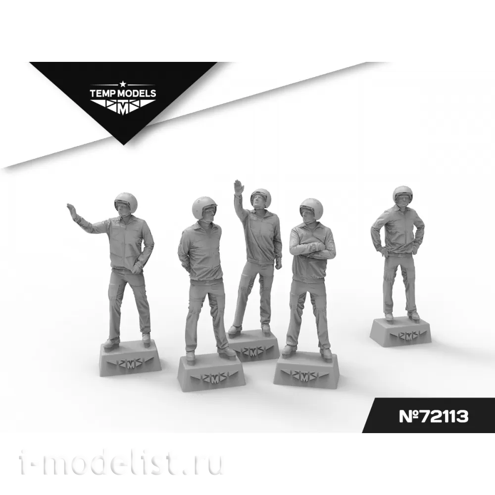 72113 TEMP MODELS 1/72 Пилfromы ВКС РФ. Набор №7