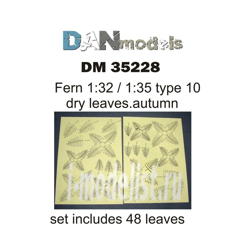 DM35228 DANmodel 1/35 Set of dry yellow fern leaves