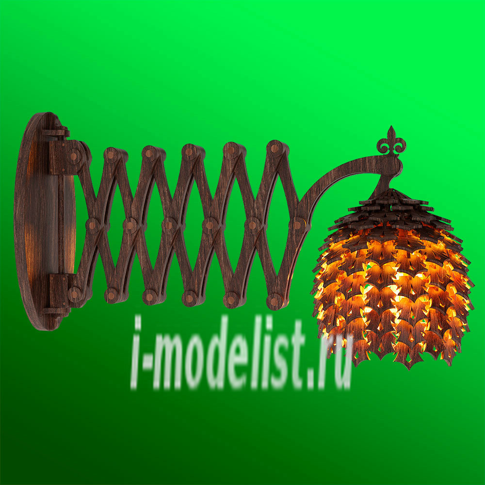 5037 Swmodel Lamp wooden 