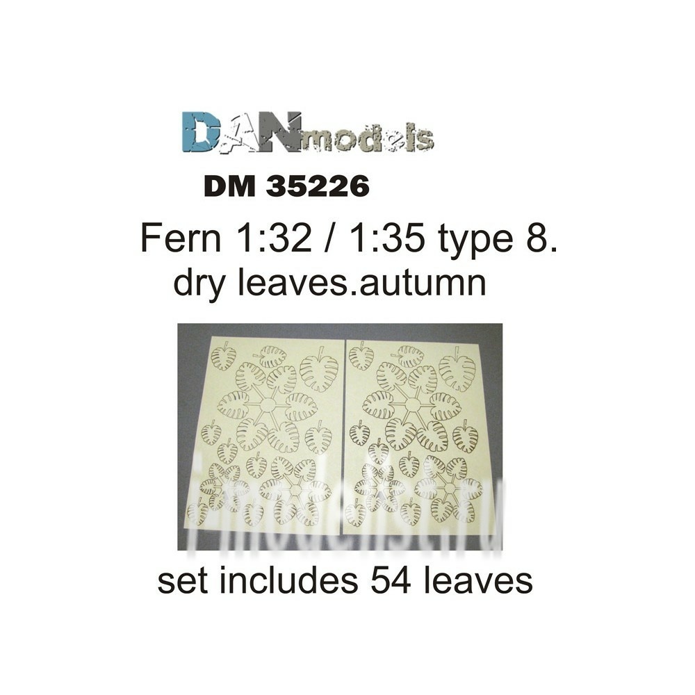 DM35226 DANmodel 1/35 Set of dry yellow fern leaves