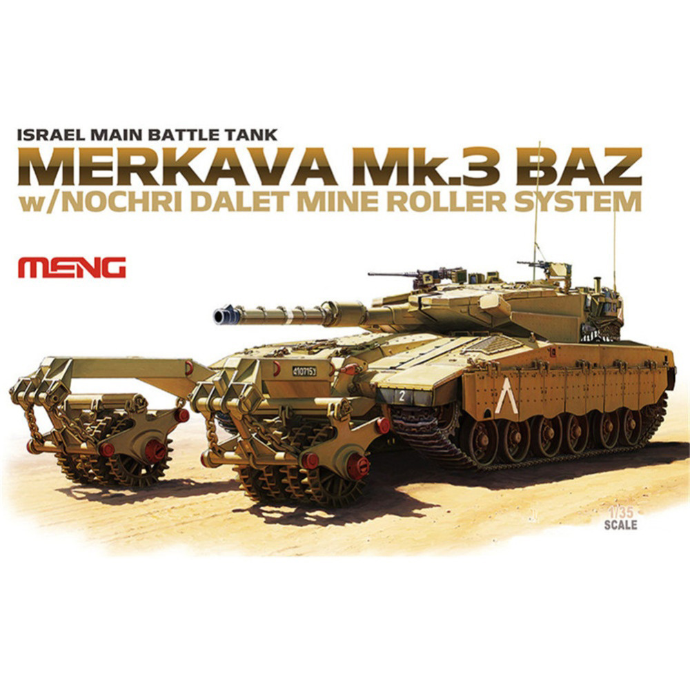 TS-005 Meng 1/35 Israel Main Battle Tank Merkava Mk.3 BAZ with Nochri Dalet Mine Roller System