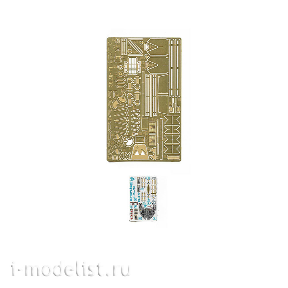 072018 Microdesign 1/72 Photo Etching Kit for Ju-87B2 (Zvezda) color Dashboards