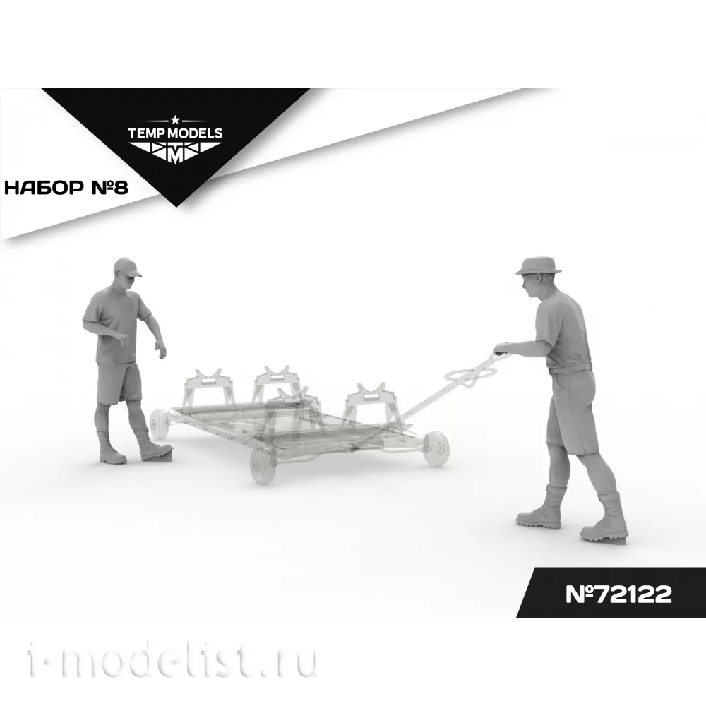 72122 TEMP MODELS 1/72 Техники ВКС РФ (Сирия) 2 шт. Набор №8