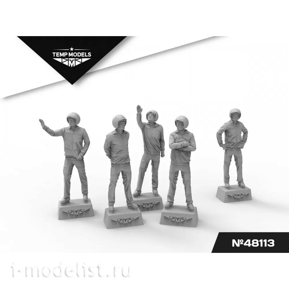 48113 TEMP MODELS 1/48 Пилfromы ВКС РФ. Набор №7