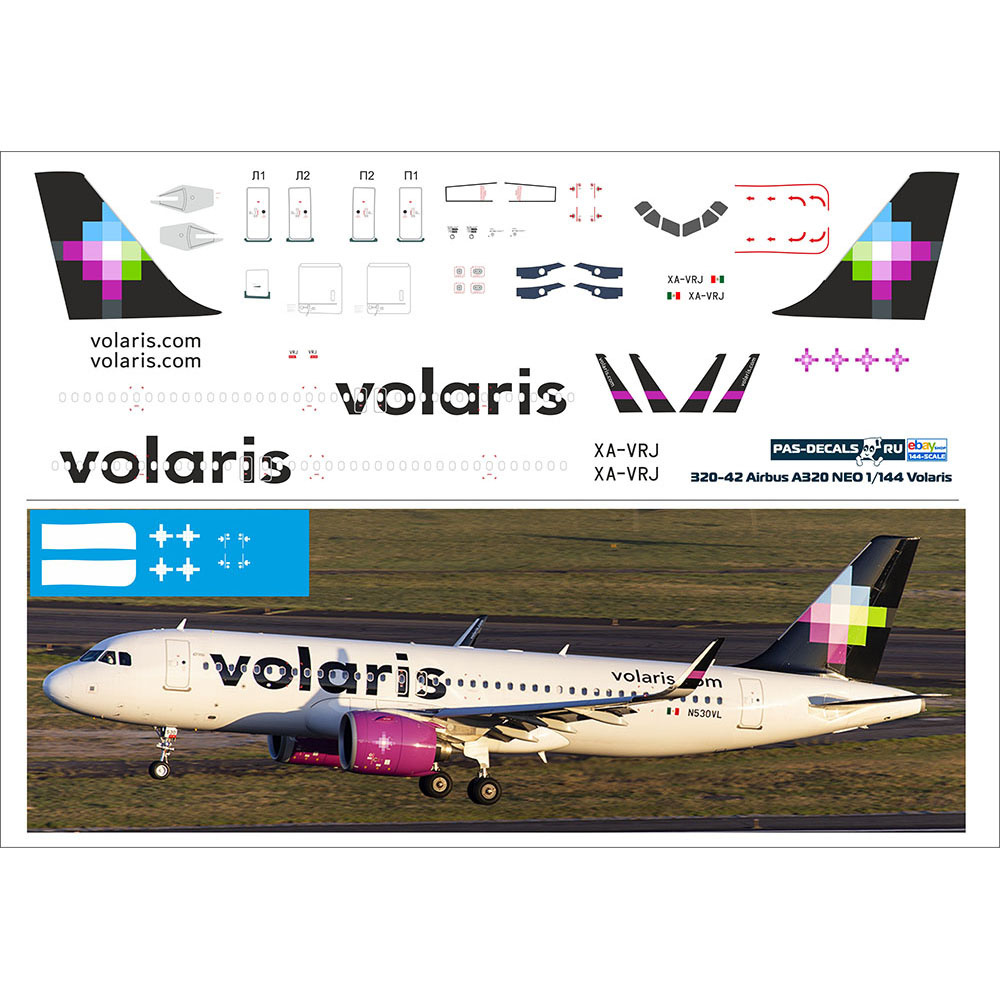 320-42 PasDecals Decal 1/144 Scales at 320 NEO Volaris