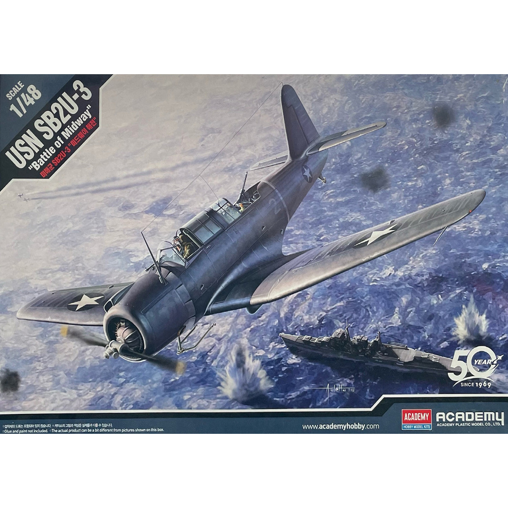 12324 Academy 1/48 SB2U-3 Vindicator Aircraft 