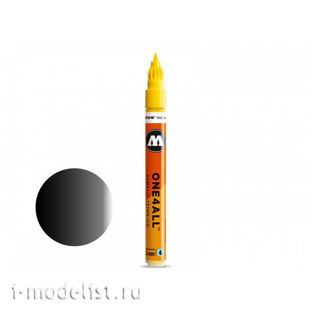 127301 Molotow ONE4ALL Marker 127HS METALLIC #223 Black 2 mm