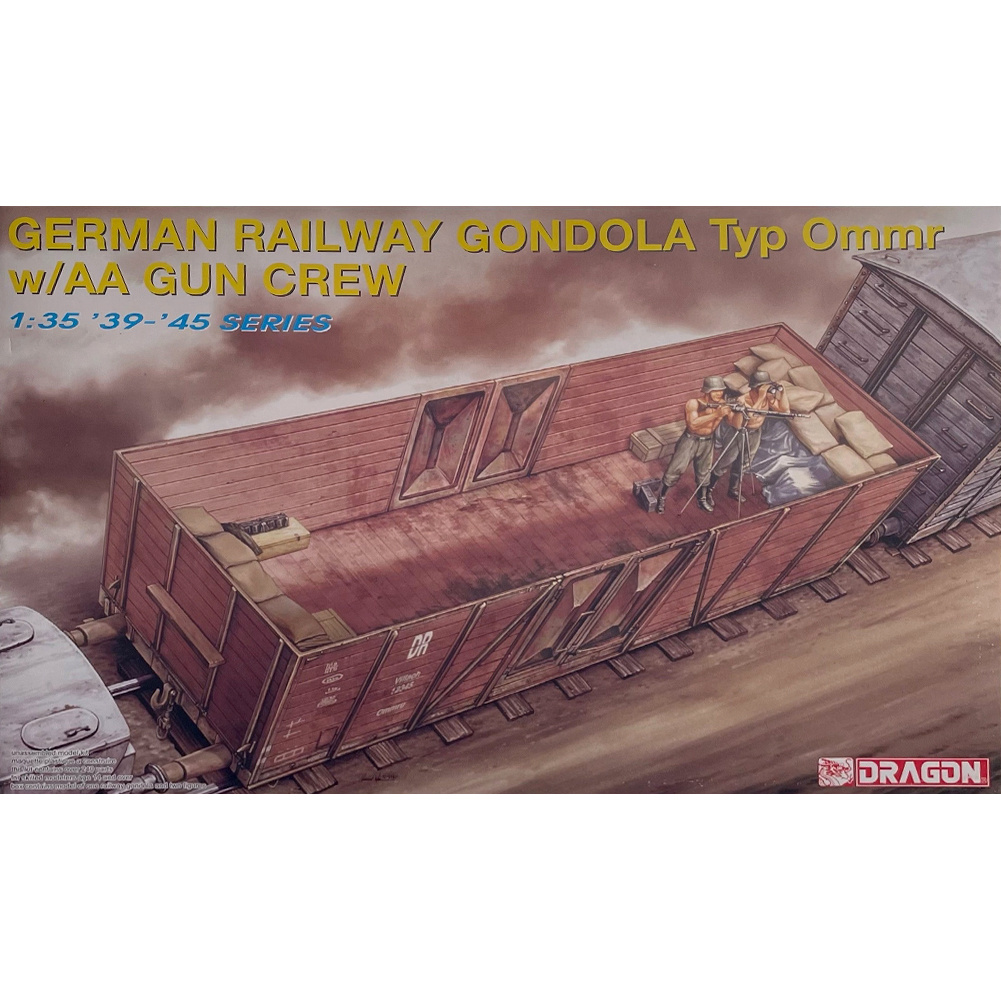 6086 Dragon 1/35 German Ommr type railcar with gun crew