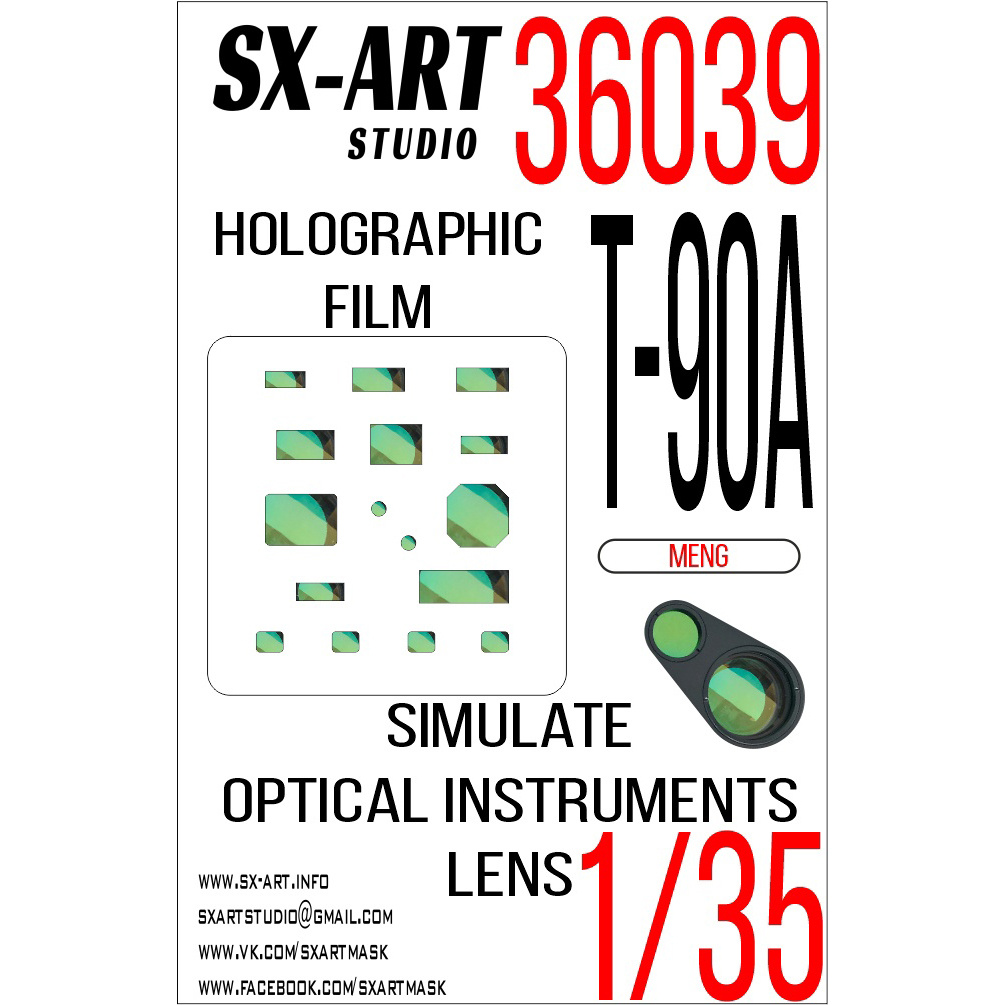 36039 SX-Art 1/35 Imitation of T-90 inspection instruments green (MENG)