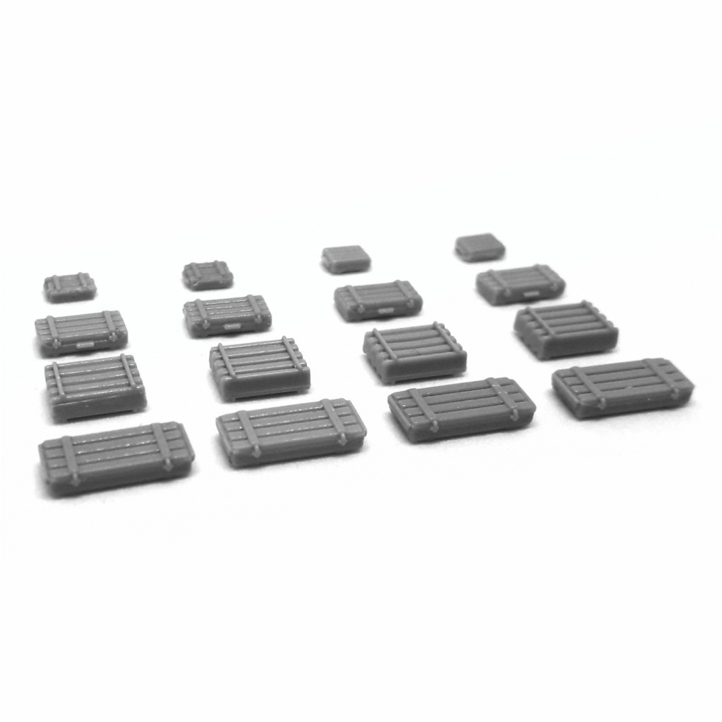 100616 Battering ram 1/100 Wooden boxes, 16 pcs.