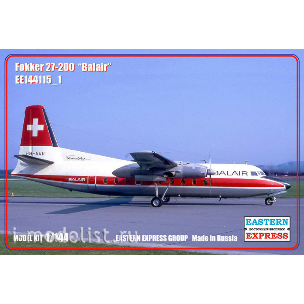 144115-1 Orient Express 1/144 Passenger aircraft Fokker F-27-200 Balair