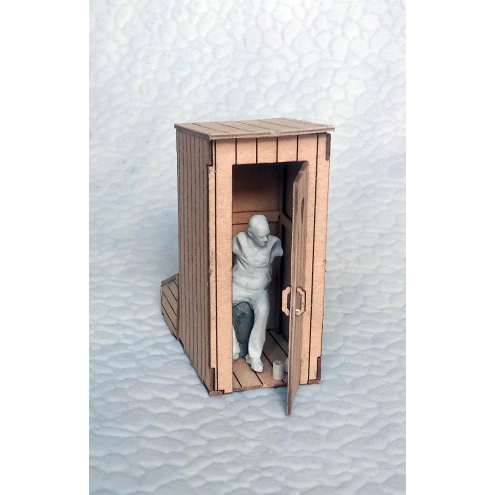 35003LZ Martin 1/35 Rustic toilet, pressspan, laser cutting