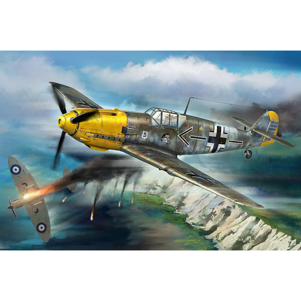 81809 HobbyBoss 1/18 Messerschmitt BF 109E fighter, September 1940