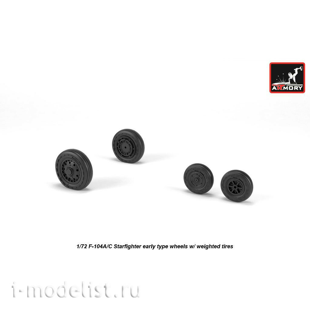 AW72320 Armory 1/72 Wheels for F-104A / C Zvezdafighter, early 