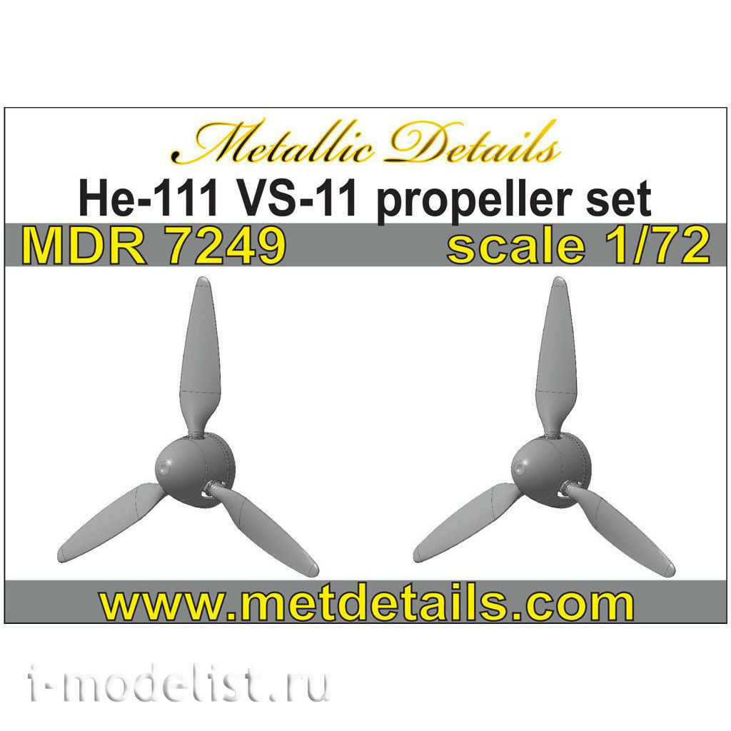 MDR7249 Metallic Details 1/72 Set of Propellers for He 111, VS-11