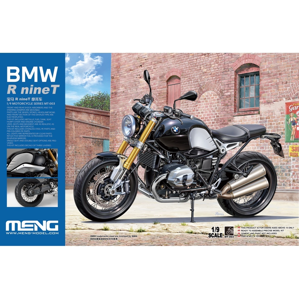 MT-003 Meng 1/9 BMW R nineT Motorcycle
