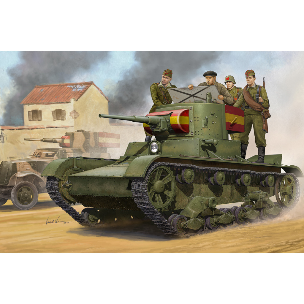 HobbyBoss 1/35 82496 Soviet T-26 Light Infantry Tank Mod.One thousand nine hundred thirty five