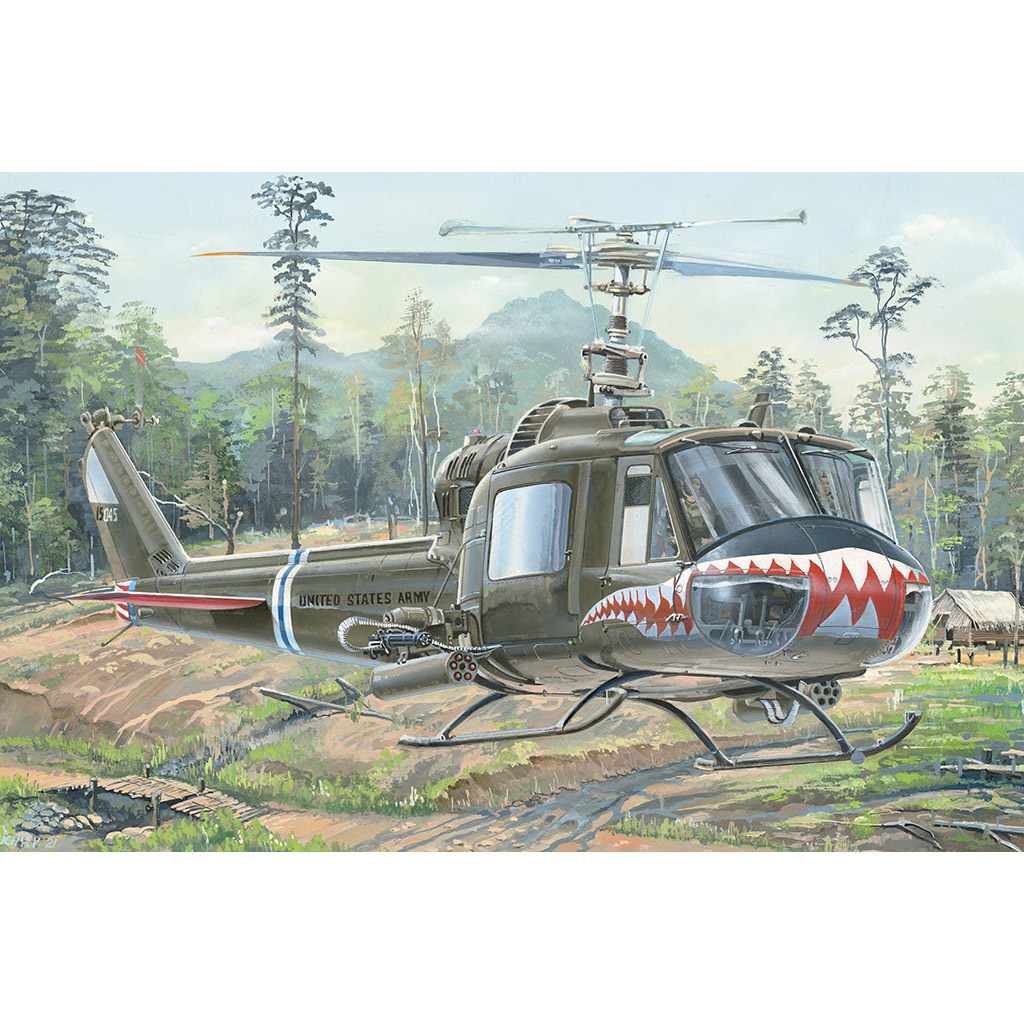 81807 HobbyBoss 1/18 UH-1 Huey B/C Helicopter