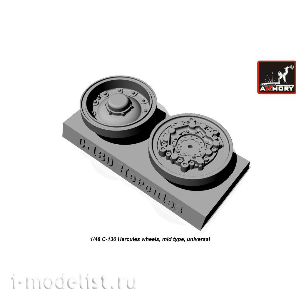 AW48310 Armory 1/48 Wheels for C-130 Hercules aircraft, medium type