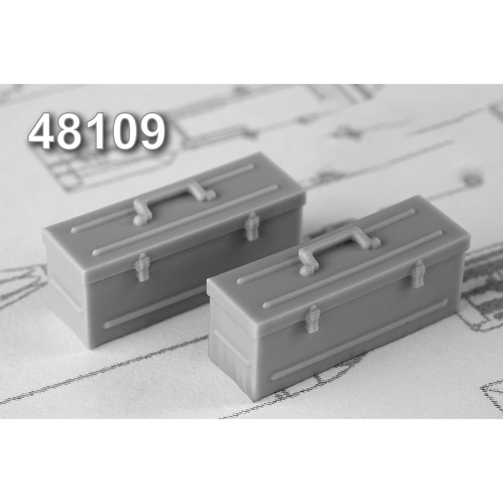 AMG48109 Amigo Models 1/48 Tool Box (two boxes included)